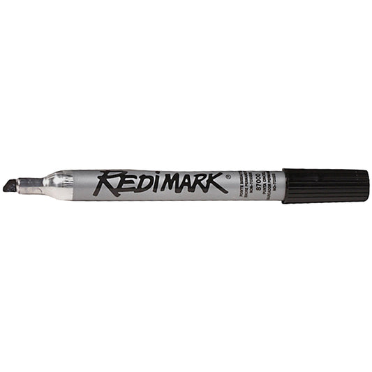 Dixon Redimark Permanent Marker, Chisel, Black