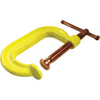 Regular-Duty Deep Throat C-Clamp, 2" (51 mm) Capacity, 2-1/8" (54 mm) Throat Depth