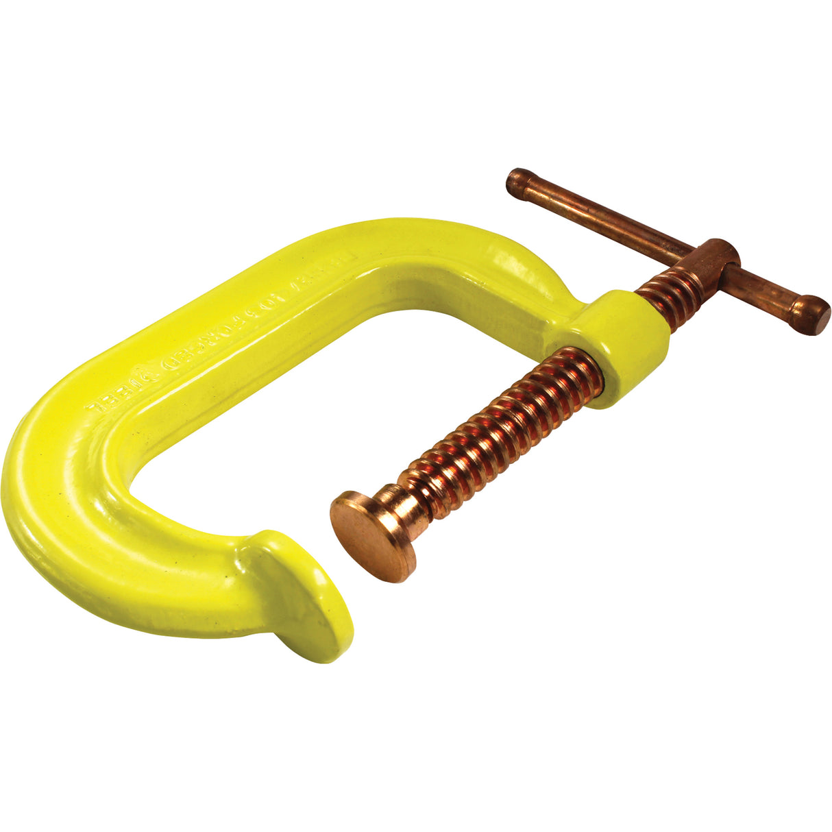 Regular-Duty Deep Throat C-Clamp, 3" (76 mm) Capacity, 2-3/8" (60 mm) Throat Depth