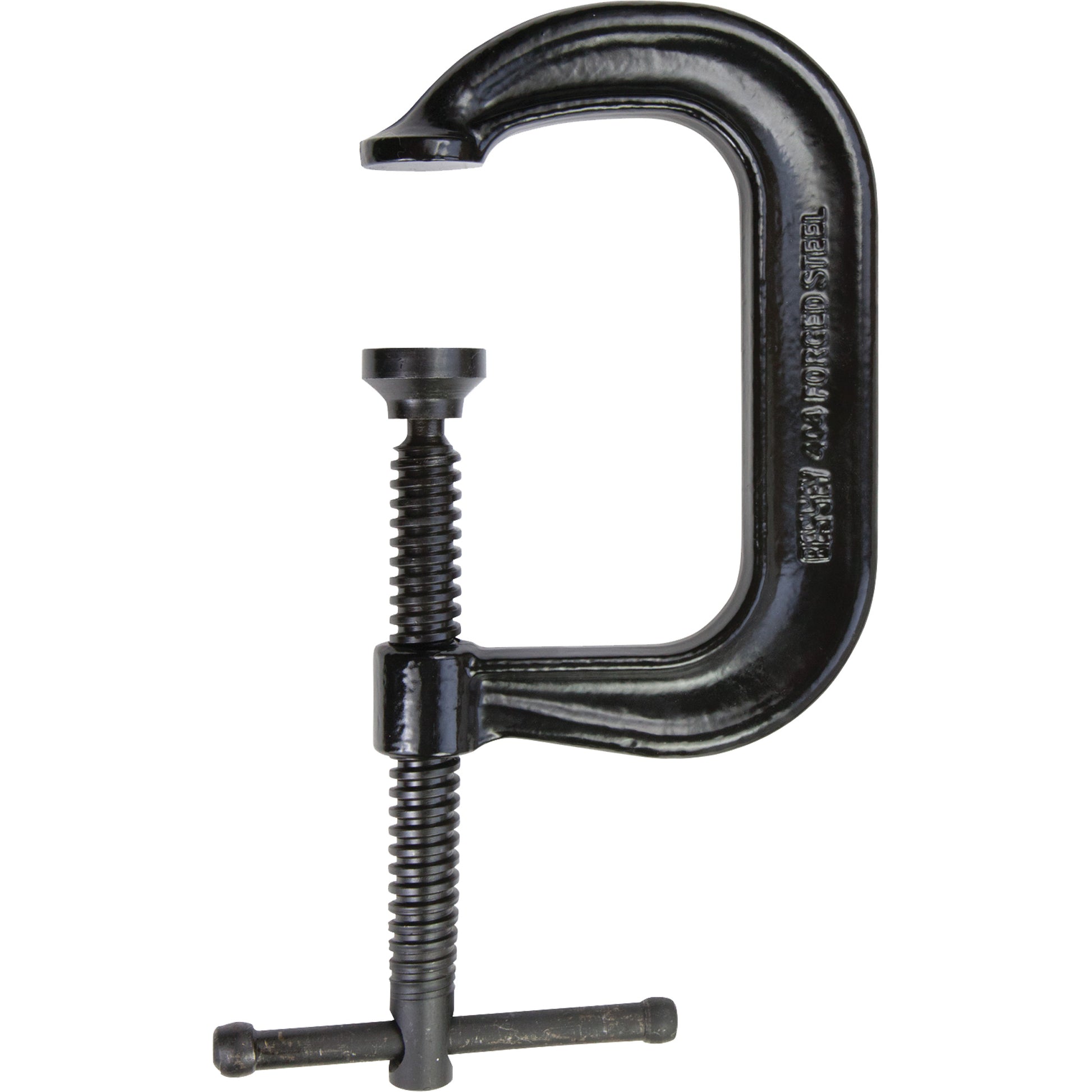 Regular-Duty Deep Throat C-Clamp, 4" (102 mm) Capacity, 3-1/4" (83 mm) Throat Depth
