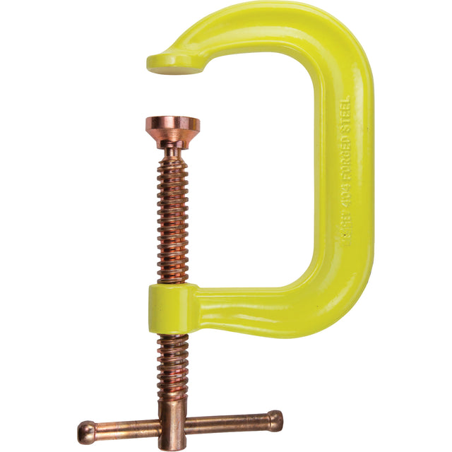 Regular-Duty Deep Throat C-Clamp, 4" (102 mm) Capacity, 3-1/4" (83 mm) Throat Depth
