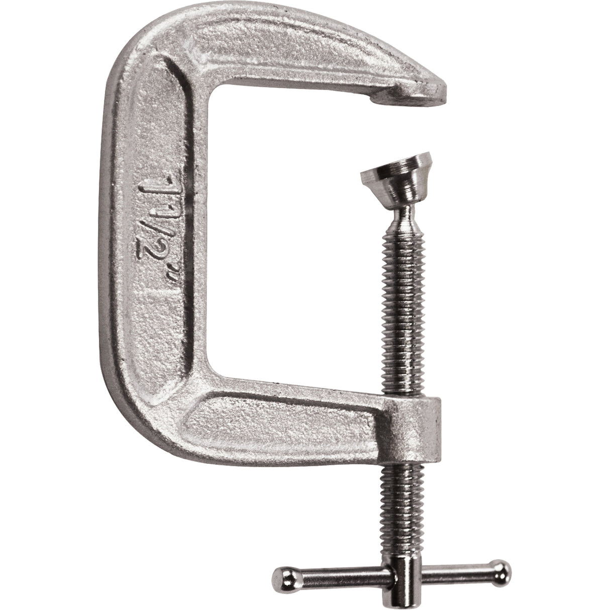 Light-Duty C-Clamp, 1-1/2" (38 mm) Capacity, 1-1/2" (38 mm) Throat Depth