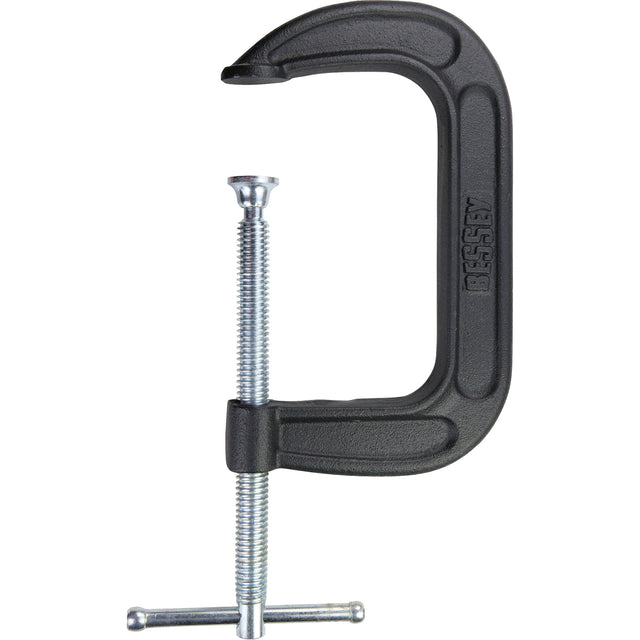 Light-Duty C-Clamp, 5" (127 mm) Capacity, 3" (76 mm) Throat Depth