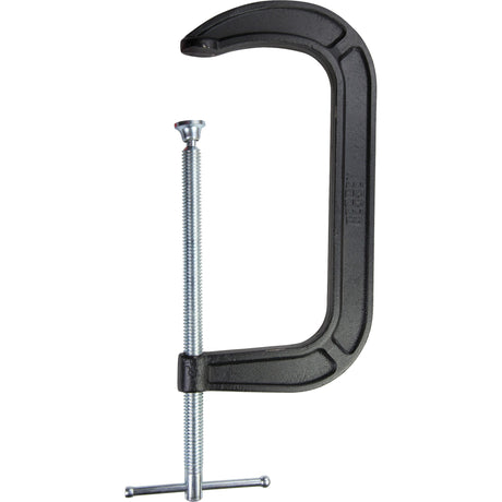 Light-Duty C-Clamp, 8" (203 mm) Capacity, 4" (102 mm) Throat Depth