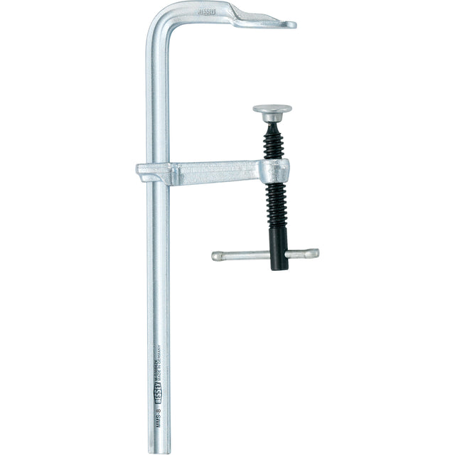 Light-Duty All-Steel Bar Clamp, 8" (203 mm) Capacity, 2-1/4" (57 mm) Throat Depth