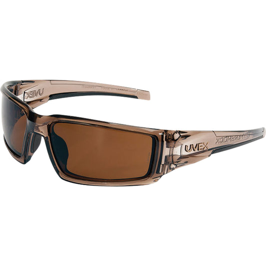 Honeywell Uvex Hypershock™ Safety Glasses, Espresso Lens, Anti-Scratch/Polarized, ANSI Z87+
