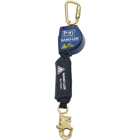 3M DBI Sala Fall Protection Nano-Lok™ Arc Flash Self-Retracting Lifeline, 8', Web, Swivel