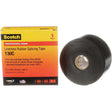 Scotch® Professional Grade Linerless Rubber Splicing Tape, 50.8 mm (2") W x 9 m (30') L, 30 mils, Black