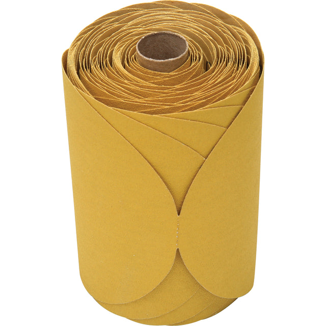 Stikit™ Gold Disc Roll, 6" Dia., 120 Grit, Aluminum Oxide