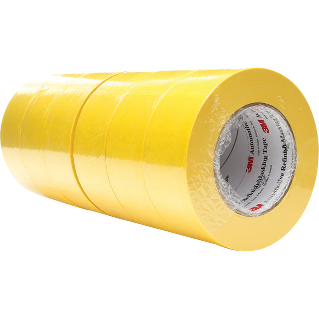 Automotive Refinish Masking Tape, 48 mm (2") x 55 m (180'), Yellow