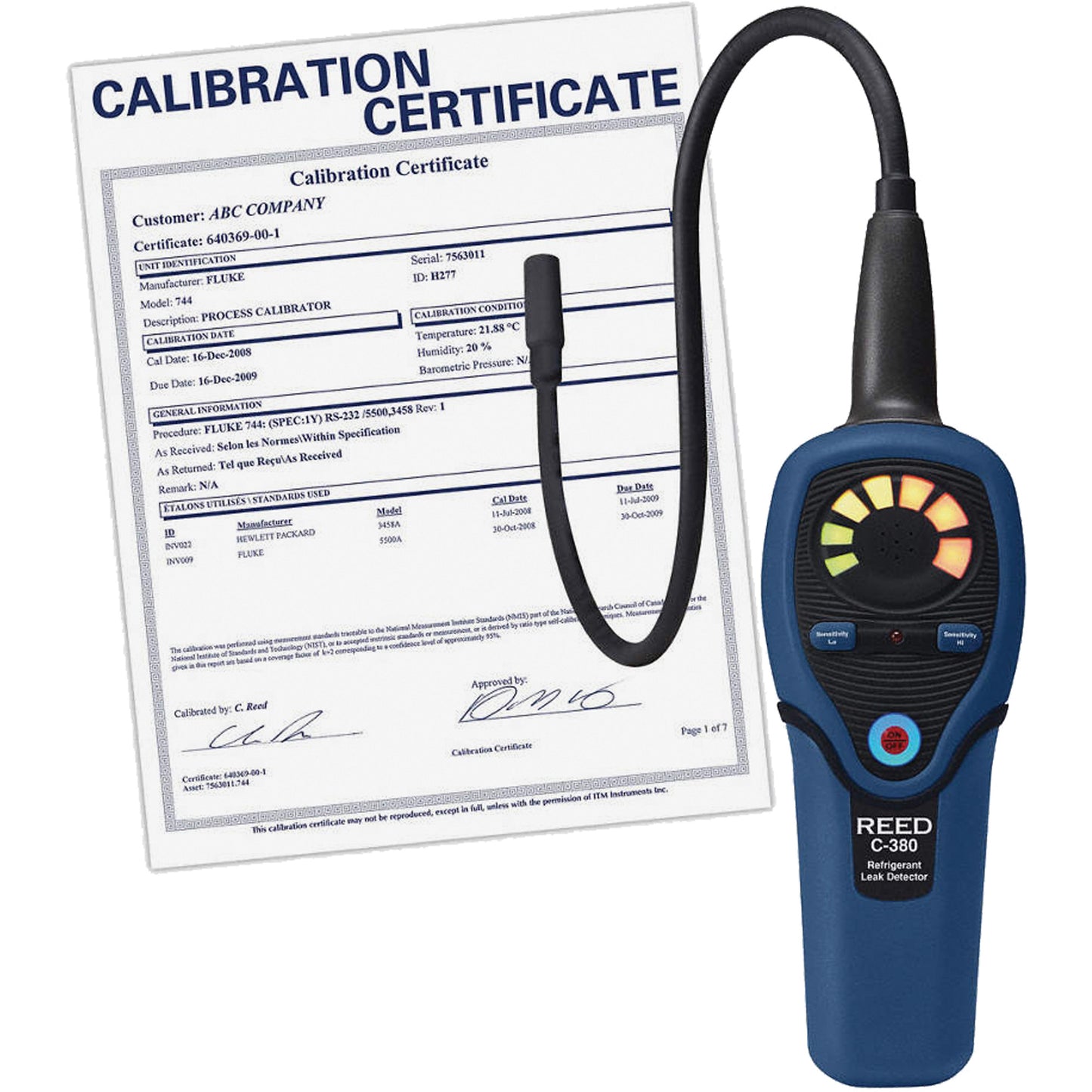 Refrigerant Leak Detector with ISO Certificate