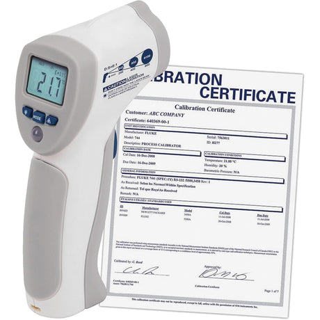 Food Service Infrared Thermometer with ISO Certificate, -4°- 392° F ( -20° - 200° C )/-58°- 4° F ( -50° - -20° C ), 8:1, Fixed Emmissivity