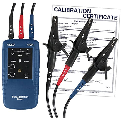 Phase and Motor Rotation Tester with ISO Certificate