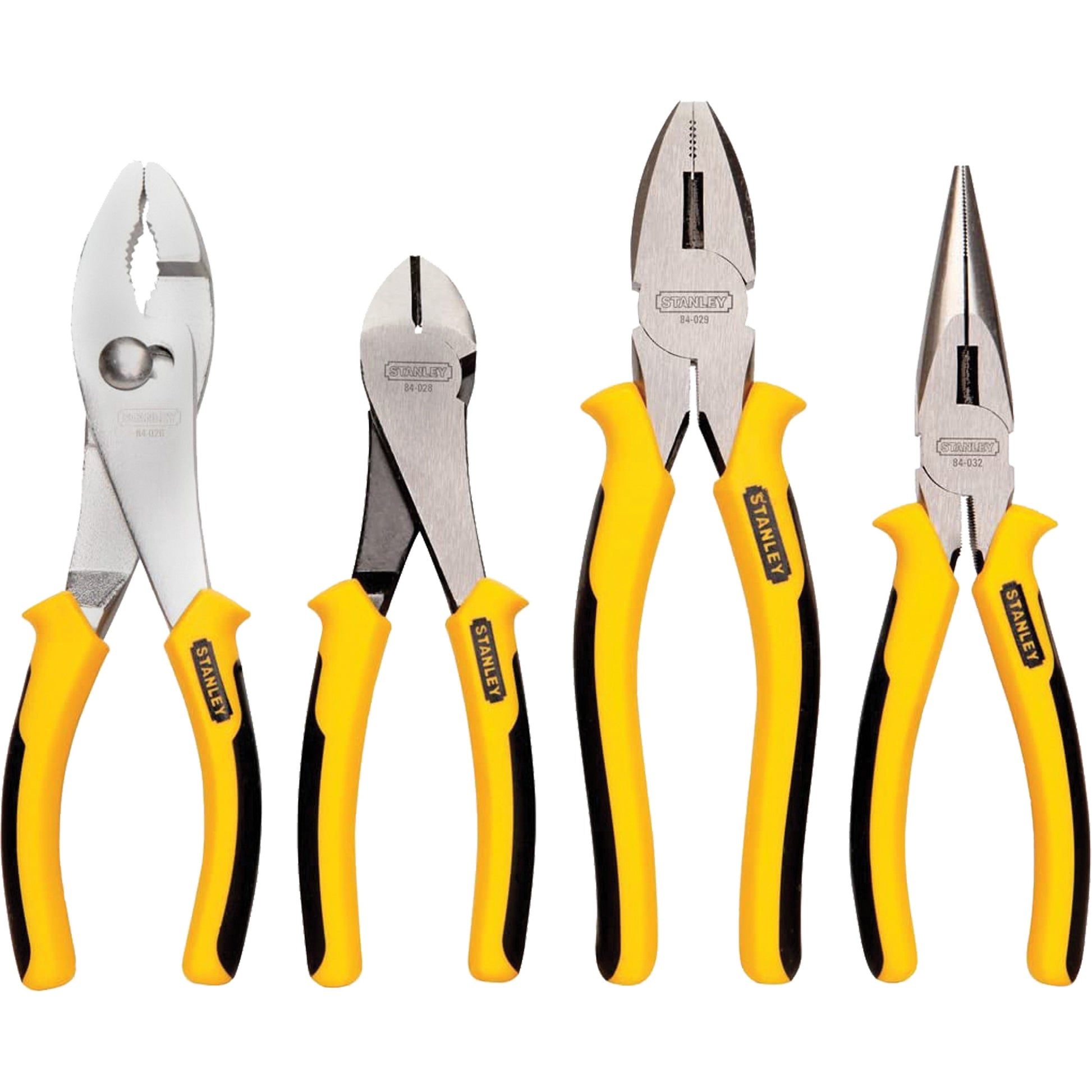 Bi-Material Pliers Set, 4 Pieces