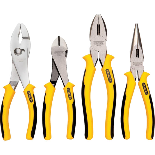 Bi-Material Pliers Set, 4 Pieces