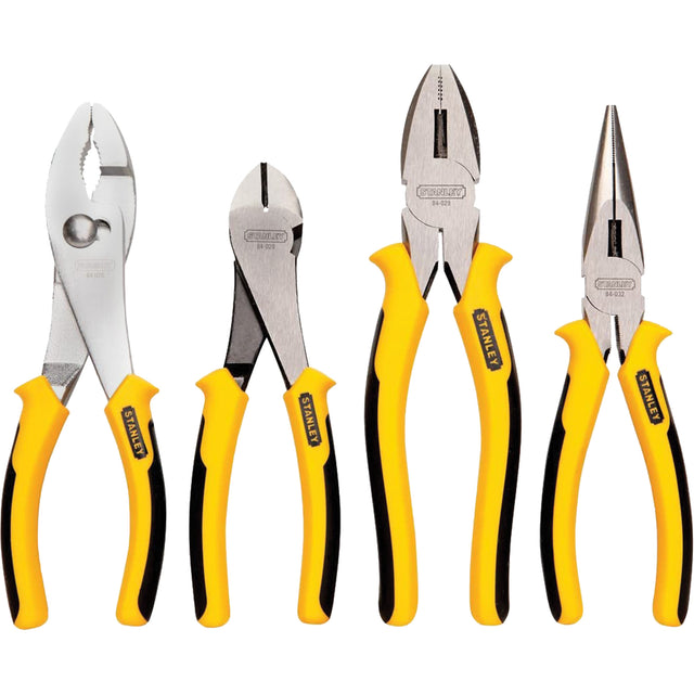 Bi-Material Pliers Set, 4 Pieces