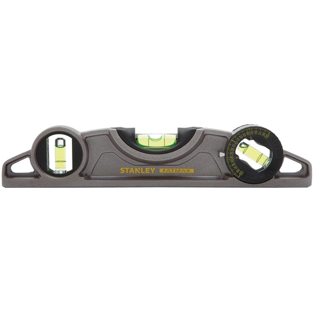 Fatmax® Cast Torpedo Level, 9" L, Aluminum, 3 Vials, Magnetic