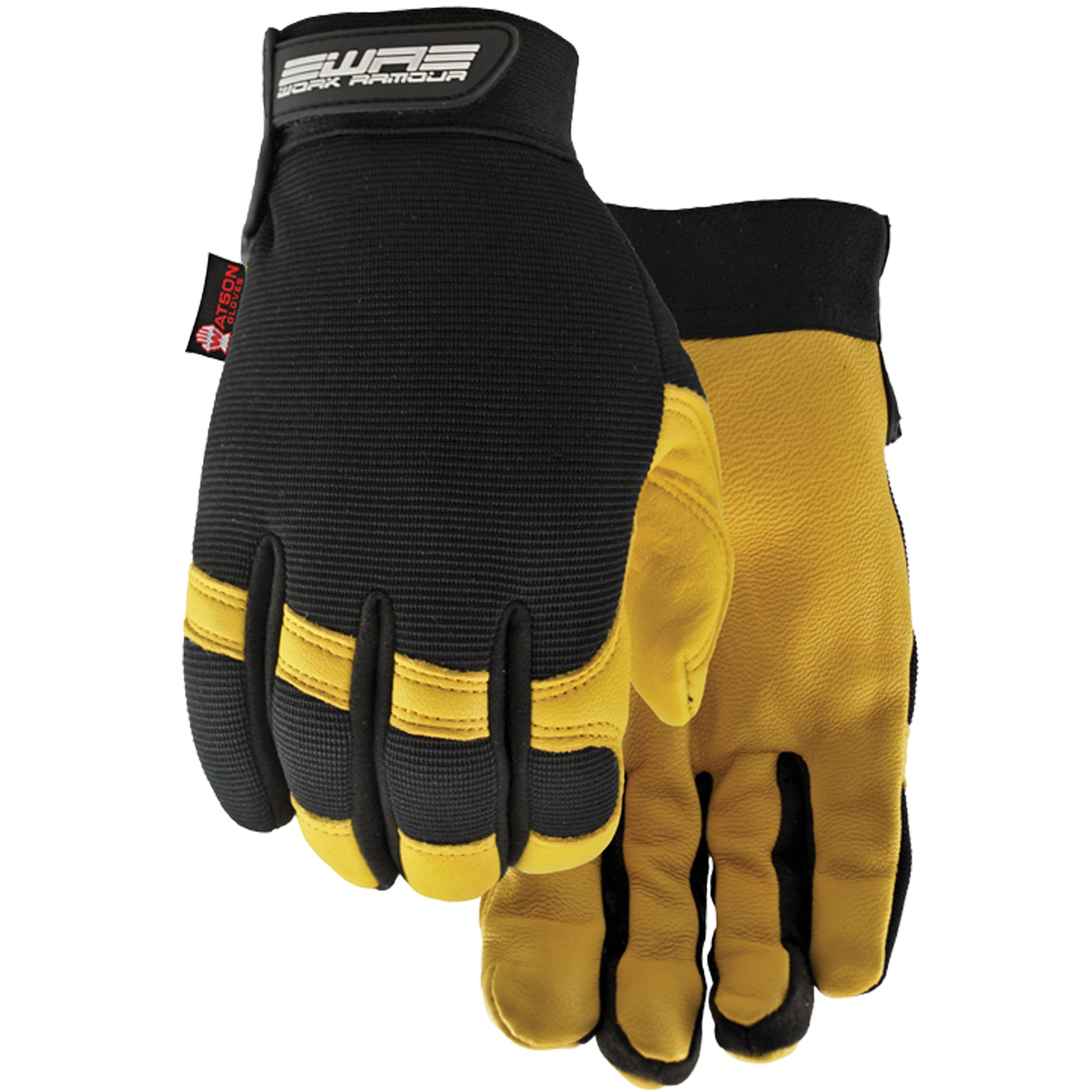 Watson Gloves Flextime Work Armour Gloves, Grain Goatskin Palm, Size X-Large