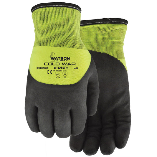Watson Gloves Stealth Cold War Thermal Gloves, X-Large, Foam Nitrile Coating