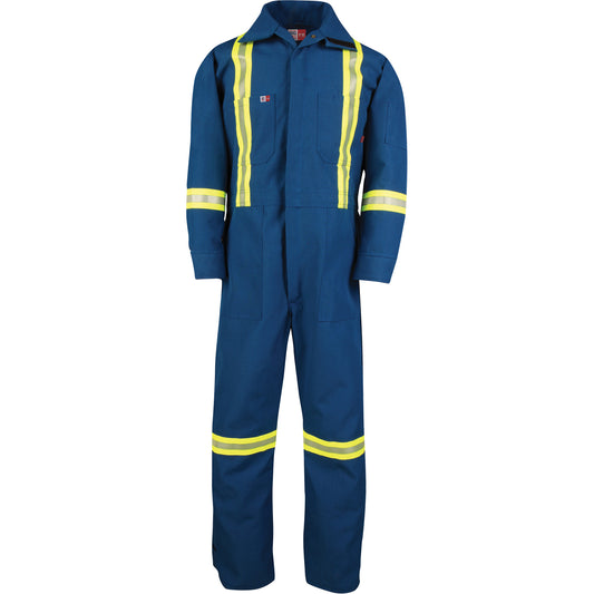 Big Bill Dupont™ Nomex® IIIA Deluxe Coveralls, Size 4X-Large, Royal Blue, 6 cal/cm²
