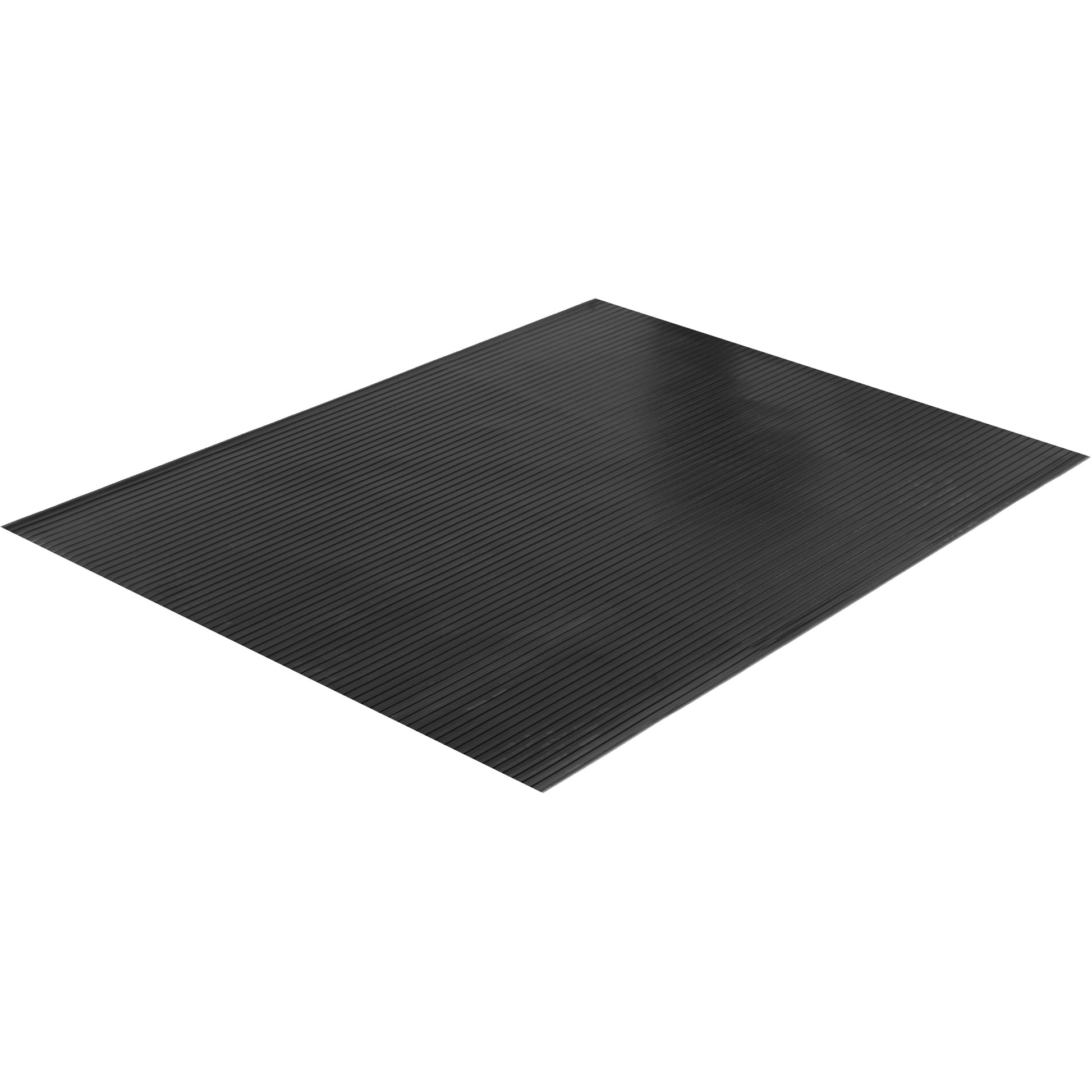 Edgewood Matting Wide Rib Matting, Runner, 4' x 75' x 1/8", Black