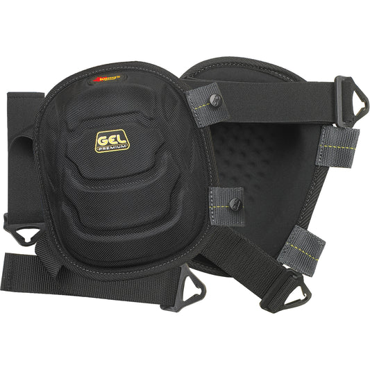 Kuny's Gel-Tek Flooring Knee Pad, Buckle Style, Plastic Caps, Gel Pads