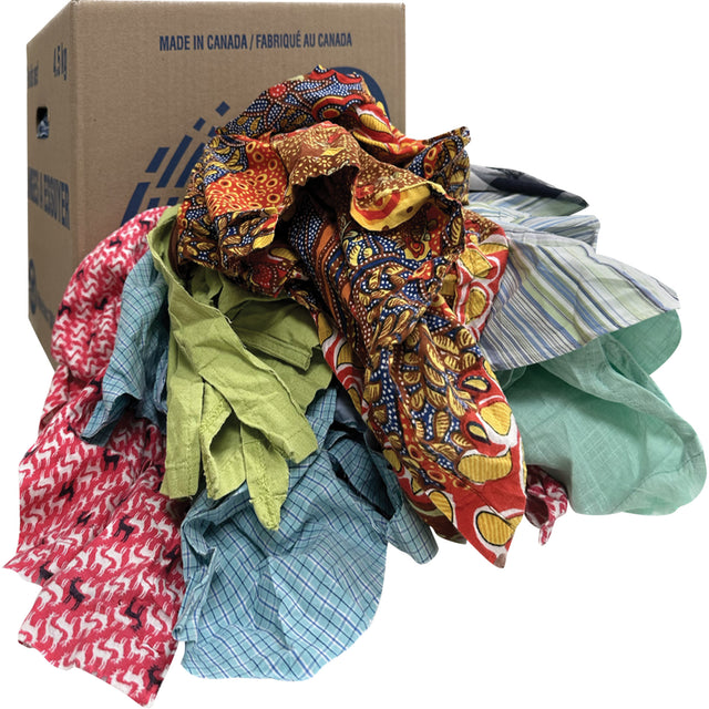 Wiper Rags, Mix Colours, 10 lbs.