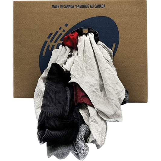 Western Wiper Rags Box, Fleece, Mix Colours, 20 lbs.