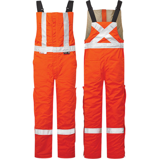 IFR Workwear UltraSoft® 9 oz. High-Visibility Insulated Bib Pants, Large (Tall), Orange