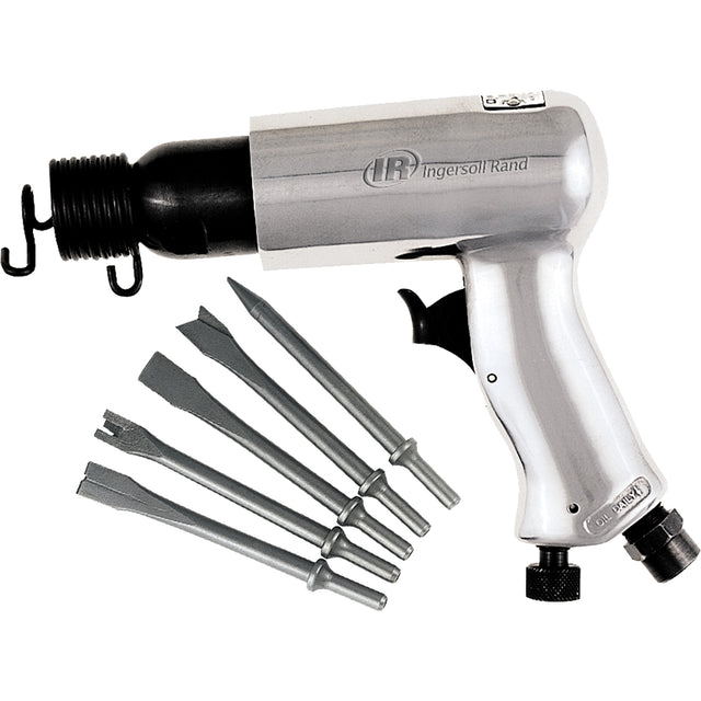 Air Hammer with Chisel Set, 3 CFM, 1/4" NPT, 3500 BPM, 11/16" x 2-5/8" (17.46mm x 66.68mm)