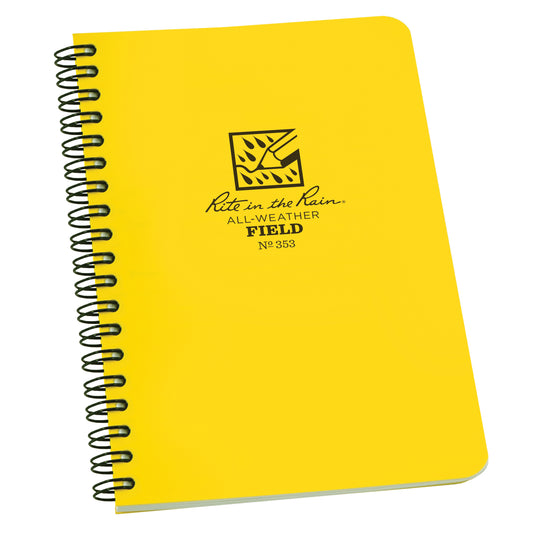 Side-Spiral Notebook, Soft Cover, Yellow, 64 Pages, 4-5/8" W