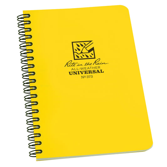 Side-Spiral Notebook, Soft Cover, Yellow, 64 Pages, 4-5/8" W x 7" L