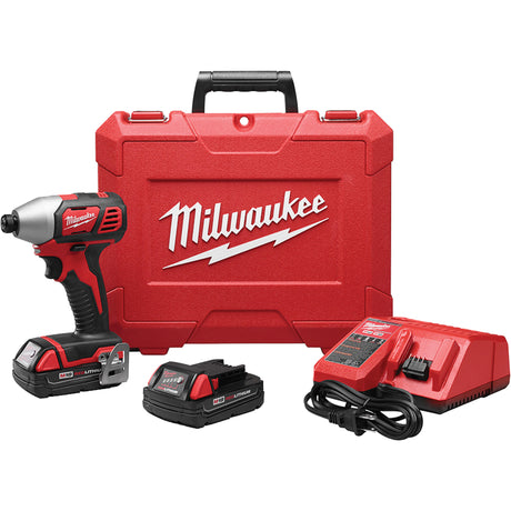 M18™ Cordless Hex Impact Driver Kit, 1/4", 1500 in-lbs Max. Torque, 18 V, Lithium-Ion