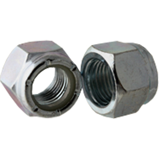 Nylock Nut, 5/16"-18 Dia., Zinc Cr+3, Coarse