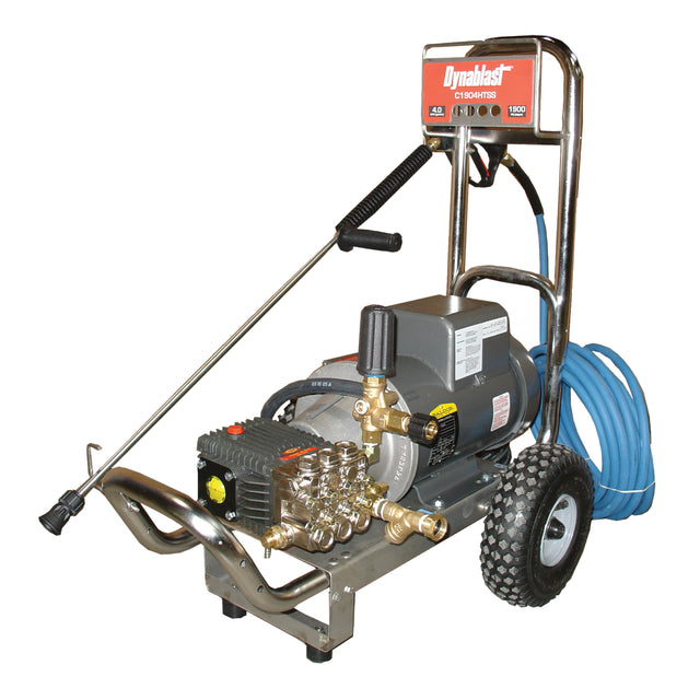 Cold/Hot Water Pressure Washer, Electric, 1900 PSI, 4 GPM