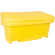 Heavy-Duty Outdoor Salt and Sand Storage Container, 24" x 48" x 24", 10 cu. Ft., Yellow