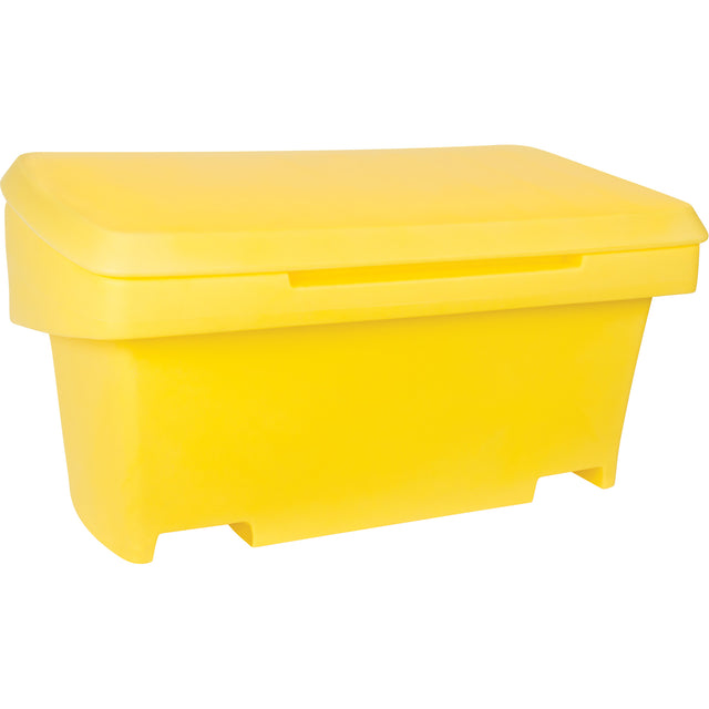 Heavy-Duty Outdoor Salt and Sand Storage Container, 24" x 48" x 24", 10 cu. Ft., Yellow