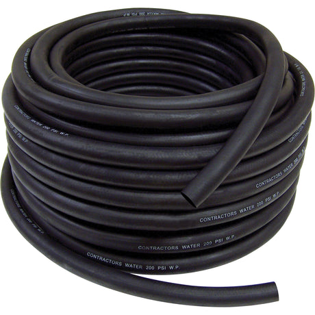 Contractor's Water Discharge Garden Hose, Rubber, 3/4" dia. x 50'