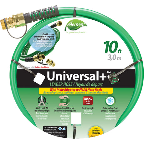 Element® Universal+® Leader Hose, PVC, 1/2" dia. x 10'