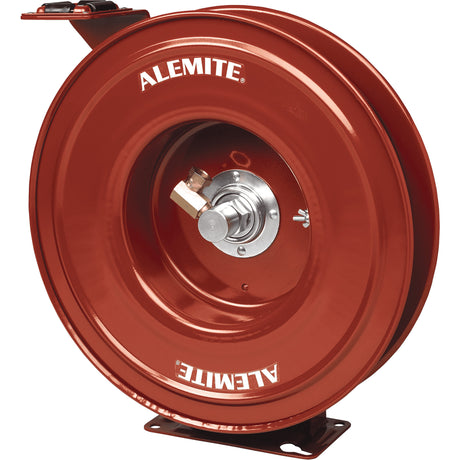 Alemite® Heavy-Duty Hose Reel, Single Hose, 7" W x 19" D x 20-1/4" H