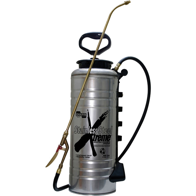 Xtreme Industrial Sprayer, 3.5 gal. (13.25 L), Stainless Steel, 24" Wand