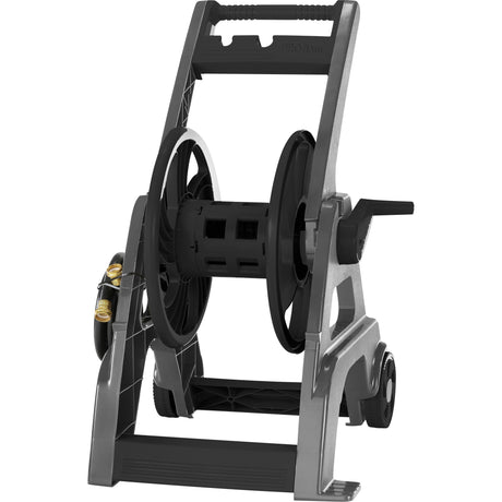 Foldable Hose Reel Cart, 175', Aluminum/Poly-Plastic