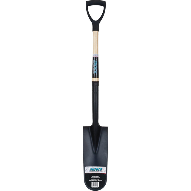 Drain Spade Shovel, Tempered Steel, 14" x 6" Blade, 30" L, D-Grip Handle