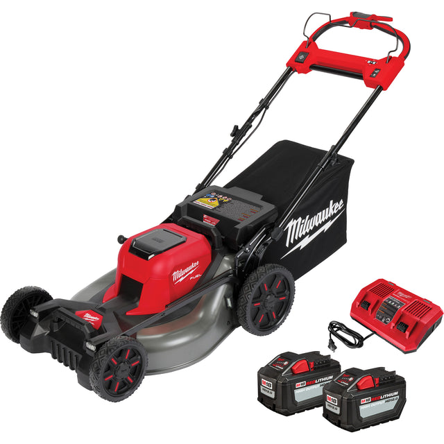 M18 Fuel™ Self-Propelled Dual Battery Cordless Mower Kit, Self-Propelled Walk-Behind, Battery Powered, 21" Cutting Width