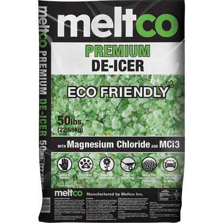 Premium Eco-Friendly De-Icer, Bag, 50 lbs.(22.7 kg), -25°C (-15°F) Melting Point