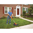 3-in-1 Compact Mower, Push Walk-Behind, Electric, 12" Cutting Width