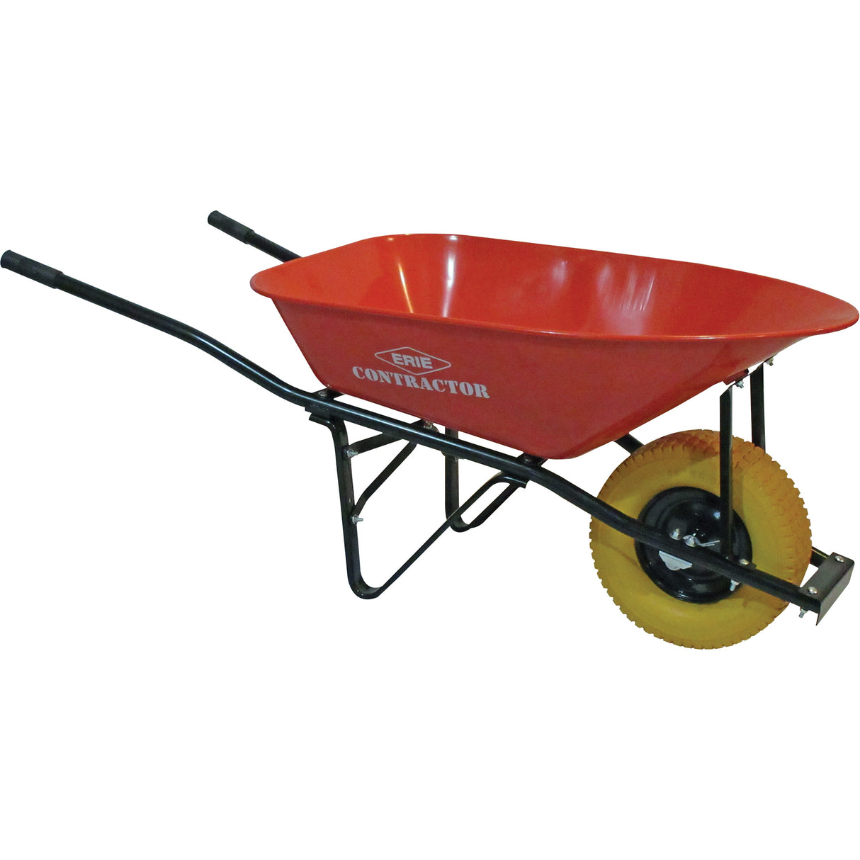 Big Wheel Contractor Wheelbarrow, 6 cu. ft., Steel Tray