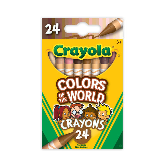 Crayola Colors of the World Skin Tone Crayons, 24 Count (Case of 12)