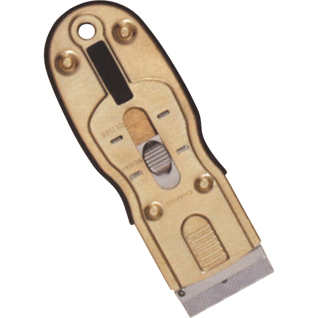 Ergonomic Razor Scrapers, Carbon Steel Blade, 1-1/2" Wide, Rubber Handle