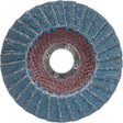 Flap Wheels - Metal R828, 5" x 7/8", Type 27, 40 Grit, Zirconium
